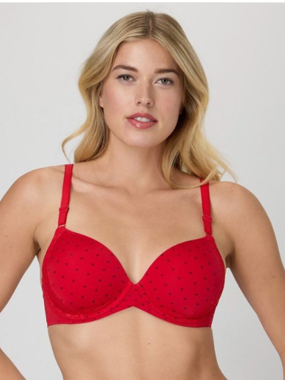 Maidenform One Fab FitModern Demi T-Shirt Underwire Bra Red Size 38C 9984